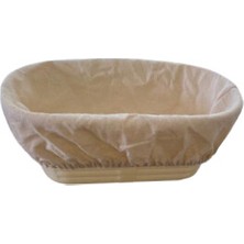Dinç Kitchen Oval Ekmek Hamur Mayalama Sepeti Bezli 25x14x9 cm Oval 25X14X9 Bezli