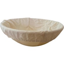 Dinç Kitchen Yuvarlak Ekmek Hamur Mayalama Sepeti- Bezli 25x9 cm Yuvarlak 25X9 Bezli