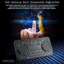 Daily Link Dailylink V300 Pro Canlı Yayın Dj Ses Kartı Gürültü Azaltıcı Bluetooth Uyumlu Pc Bilgisayar Telefon Uyumlu Mikser