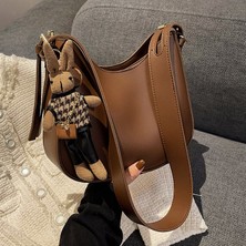 Bejkl Moda Doku Omuz Çantası Büyük Kapasiteli Retro Bayanlar Messenger Çanta (Yurt Dışından)