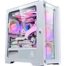 Game Master Beyaz Gaming Bilgisayar Kasası Rgb Kumandalı GM-210K