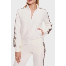 Guess Britney Regular Fit Dik Yaka Fermuarlı Sweat Bayan Sweat V2YQ16KB3P2 G6K5
