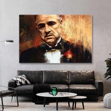 SML Tablo The Godfather Ilüstrasyon Baba Filmi Robert De Niro Vito Corleone Kanvas Tablo