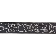 Planet Waves Gitar Askısı 50MM Lock-Js Skull N Bones