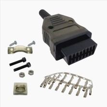 Goldcar Obd Iı Evrensel Obd2 16PIN Dişi Konnektör Adaptörü, Obd Fişi + Vida M4K
