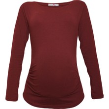 Luvmabelly 2301-2309 Pamuklu Uzun Kollu Hamile T-Shirt