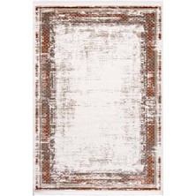 Enti Halı Çam Halı Lizbon 4502 Taba Enti Halı Modern Eskitme Desenli Makine Halısı
