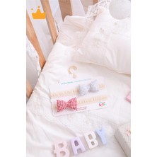 Baby Hola Kız Bebek 2'li Saç Bandı Bandana Set Kırmızı-Gri 1705
