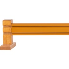 Perdejim Ahşap Başlıklı Alüminyum Dekoratif Ray Meşe 100 cm