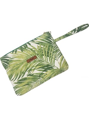 Angel's Collection Yeşil Portföy Çanta - Clutch Çanta