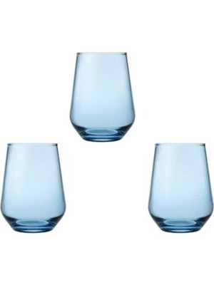 Paşabahçe 41536 Allegra Cam Su Bardak 6 Adet Turkuaz Meşrubat Bardağı