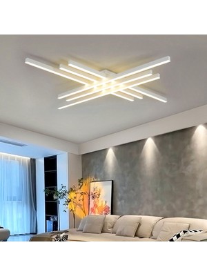 Catluz Beyaz 3 IŞIK RENGİ #3 LED Tavan Lambası,avize,modern Aydınlatma,dekoratif Işık