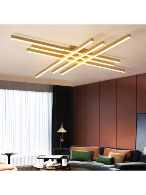 Catluz Gold 3 IŞIK RENGİ #3 LED Tavan Lambası,avize,modern Aydınlatma,dekoratif Işık