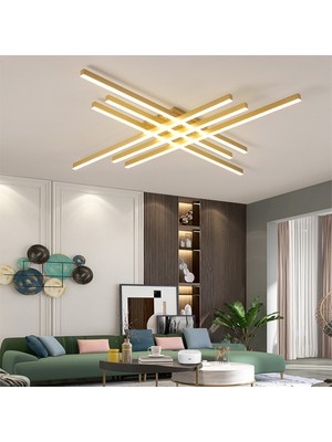 Catluz Gold 3 IŞIK RENGİ #3 LED Tavan Lambası,avize,modern Aydınlatma,dekoratif Işık