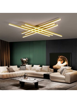 Catluz Gold 3 IŞIK RENGİ #3 LED Tavan Lambası,avize,modern Aydınlatma,dekoratif Işık