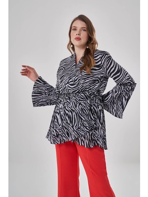 Mizalle Zebra Desenli Tunik