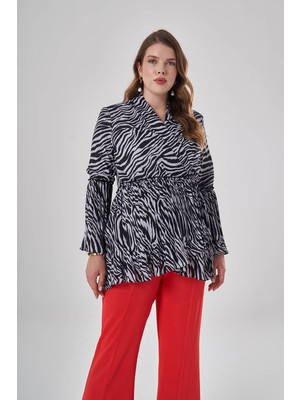 Mizalle Zebra Desenli Tunik