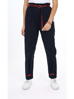 Angelos Girls Kız Çocuk Paça Armalı Jogger Gabardin Pantolon 9-14 Yaş 5310