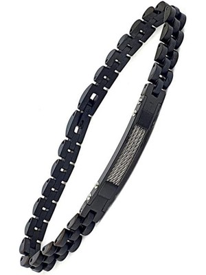 Ose Shop Siyah Rodajli Erkek Bileklik