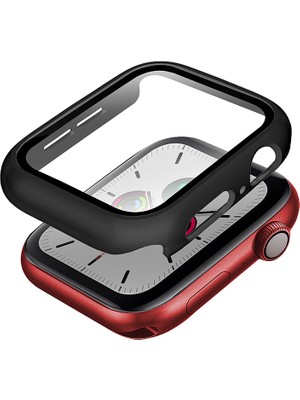 Skinarma Watch 7 41MM Kasa ve Ekran Koruyucu Skinarma Gado Sert Silikon Siyah