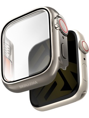 Skinarma Watch 7 41MM Kasa ve Ekran Koruyucu Skinarma Gado Pro Dijital Taç Korumalı Gri