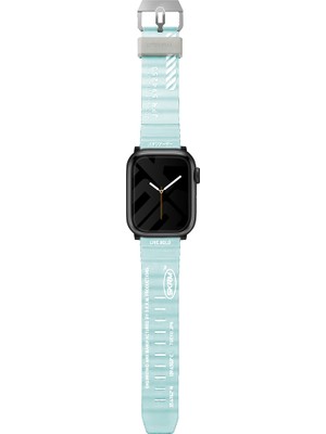 Skinarma Watch 44MM Kordon Skinarma Shokku Silikon Strap Kayış Mavi Açık