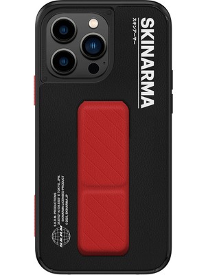 Skinarma iPhone 14 Pro Max Uyumlu Kılıf Skinarma Standlı Deri Görünümlü Gyo Kapak