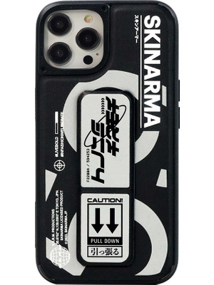 Skinarma iPhone 14 Pro Uyumlu Kılıf Skinarma Standlı Deri Görünümlü Bango Kapak