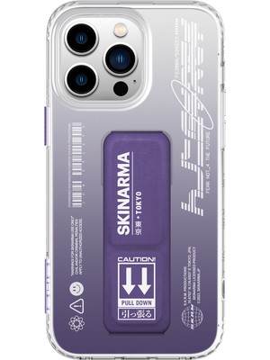 Skinarma iPhone 14 Pro Uyumlu Kılıf Skinarma Standlı Şeffaf Tasarımlı Taihi Kobai Kapak