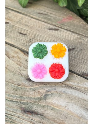 Rufus Concept Yıldızpatı Çiçeği 4'lü Silikon Mum Kalıbı