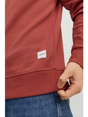 Jack & Jones Jjebasıc Sweat Crew Neck Pembe Erkek Sweatshirt