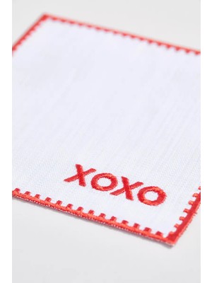 XOXO – Kırmızı Kokteyl Peçetesi