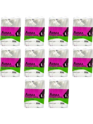 Arma Naksan Arma Şeffaf Naylon 4 Lük 28X45 Cm. Bakkaliye Poşeti Torbası - 1 Kg. - Ort. 115 Adet - 10 Paket
