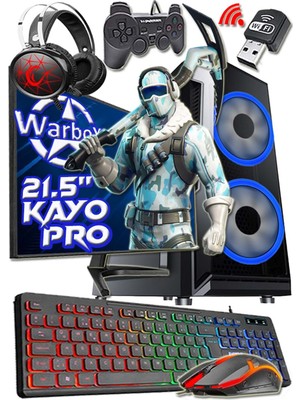 Warbox Kayo Pro I5 6500 16GB Ram 512GB SSD R7 240 4gb E.kartı 21.5 Fhd Monitör