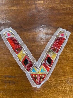 Gönülden Tasarım 26X25 cm Payetli Renkli Giyim Yaka Aksesuar Dikiş Aksesuarı