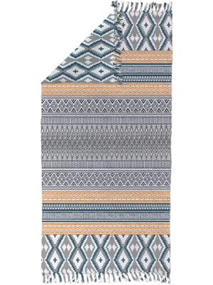 Soho Halı Soho Alaçatı 17 Sarı Gri Iskandinav Desen Otantik Motif Kara Tezgah Halı Çift Taraflı Kilim