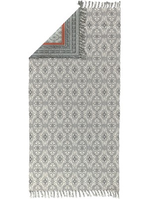 Soho Halı Soho Alaçatı 44 Kiremit Bordürlü Otantik Motif Kara Tezgah Halı Çift Taraflı Kilim