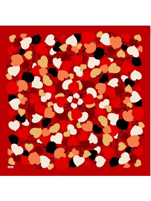 Armine Soft Kırmızı Desenli Eşarp 6083-10
