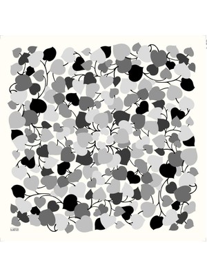 Armine Soft Gri Desenli Eşarp 6083-09