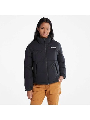 Timberland Oversize Puffer Kadın Siyah Mont