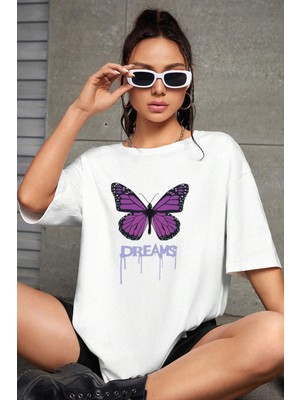 Only Trendwear Dream Butterfly Tasarım Tshirt