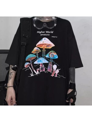 Köstebek Higher World Mushrooms Unisex T-Shirt