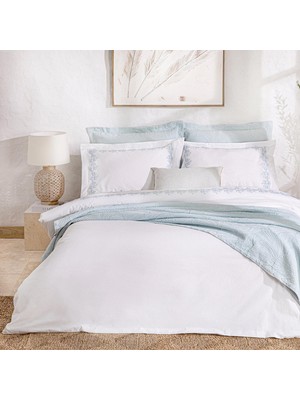 Chakra Casselıne Bambu Extra King Size Nevresim Seti 260X220 Cm Beyaz