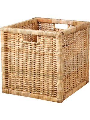 IKEA Branas Kutu Sepet Rattan Açık Kahve 32X34X32 cm