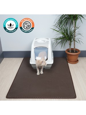 Eva Türkiye (75X110 CM) Kedi Tuvalet Önü Paspası Kedi Kumu Paspası Kedi Matı