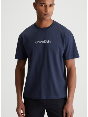 Calvin Klein Mavi Erkek T-Shirt