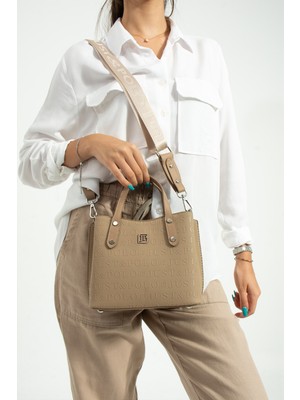 Just Polo Vizon Kolon Askı Mini Boy 4 Bölmeli Kadın El ve Omuz Çantası 24X24CM JPT3922