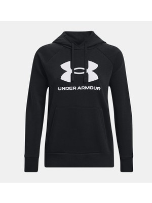 Under Armour Kadın UA Rival Fleece Big Logo Kapüşonlu Üst 1379501-001