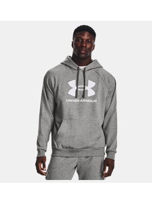 Under Armour Erkek UA Rival Fleece Logo Kapüşonlu Üst 1379758-025