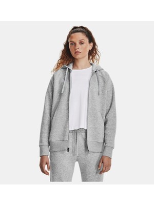 Under Armour Kadın UA Rival Fleece Tam Boy Fermuarlı Kapüşonlu Üst 1379497-012